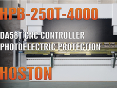 Freno de prensa Hoston CNC HPB-250T-4000 con controlador CNC DA58T (función de programación 2D)